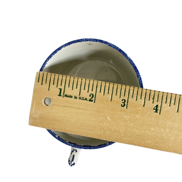 SAINT CLEMENT Luneville Art Pottery Mug with SaucerSet of 4 Handpainted France - Picture 8 of 8